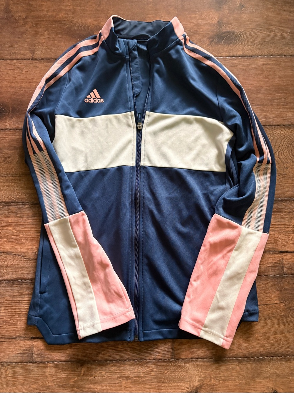 adidas Women’s Navy Pink Track Jacket